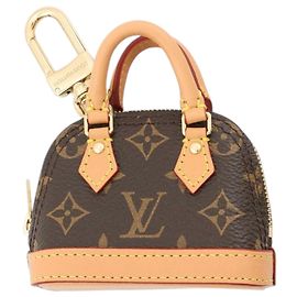 Louis Vuitton Brown Monogram Micro Alma Bag Charm Brown