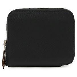 Hermès Hermes Azap Silkin Compact Coin Case Black