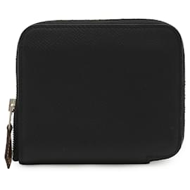 Porte-monnaie compact Azap Silkin d'Hermès Noir