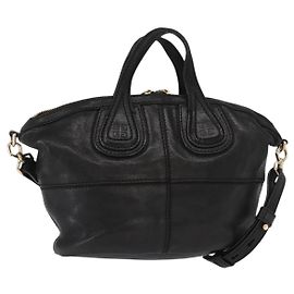 Givenchy Nightingale Satchel Leather Medium Black