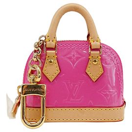 Porte-clés Micro Alma LV Mix Vernis de Louis Vuitton Rose