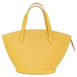 Borsa a mano in pelle Epi Saint Jacques di Louis Vuitton Giallo