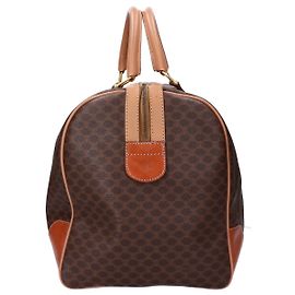 Céline CELINE Macadam Canvas Boston Bag Brown