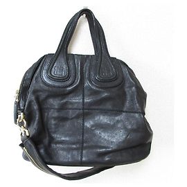 Givenchy Nightingale Leather 2way Bag Black