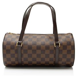 Sac à main Louis Vuitton Vintage Damier Ebene Papillon 26 Marron