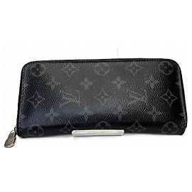 Cartera Zippy Monogram Eclipse Louis Vuitton Negro