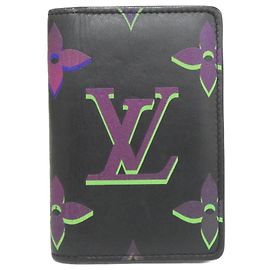 Louis Vuitton Monogram Card Case Black