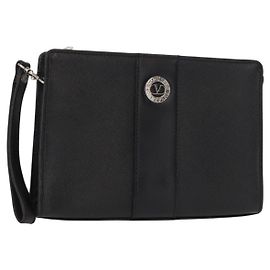 Pochette en cuir Valentino Garavani Noir