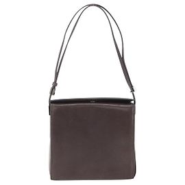 Bolsa de Ombro Vintage Gucci em Couro Marrom