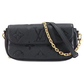 Borsa a Spalla Louis Vuitton Monogram Empreinte Wallet on Chain Ivy Nero