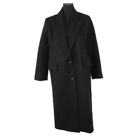 Margaux Lonnberg Black wool coat Black