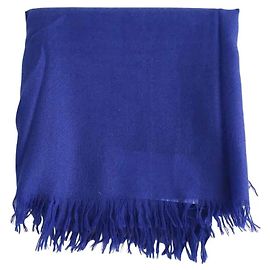 Eric Bompard Blaue Kaschmirschal Blau