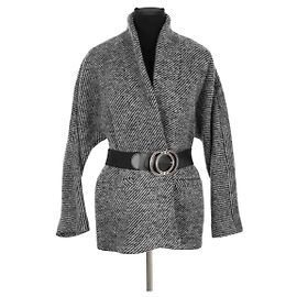 Bash Cappotto di lana grigio Grigio