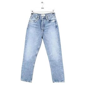 Agolde Jeans retos de algodão azul Azul