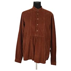 Miu Miu Top de algodão marrom Marrom