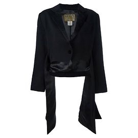 Kenzo Black Wool Short Blazer Black