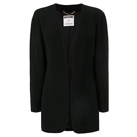 Moschino Black Open Jacket Black