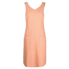 Chanel Pfirsichorange Kleid Orange Angeln