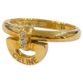 Céline Conjunto de Anéis em Ouro Amarelo K18YG 750 CELINE Dourado