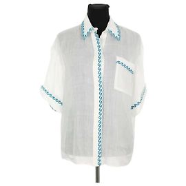 Zimmermann Weißes Leinenhemd Weiß