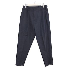 Autre Marque Pas de Calais Baumwoll-Leinen Tapered Pants Blau