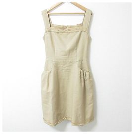 Autre Marque Vestido de seda y lino FOXEY Beige