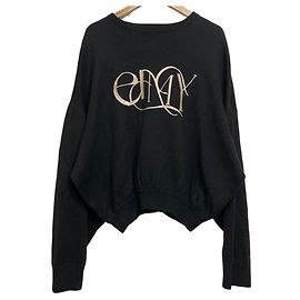Autre Marque eimy istoire eimy logo bicolor knit pullover knitwear Black