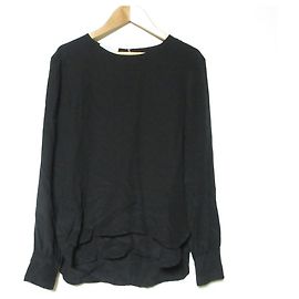 Autre Marque Blusa in seta Barba Nero