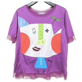 Autre Marque Top de mangas de renda Alberobello Roxo