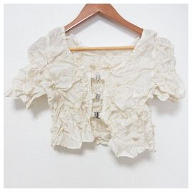 Autre Marque JOSE MOON ARIMATSUSHIBORI 2way Tops Other Cream