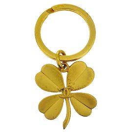 Chanel Vintage CC Keychain Metal Golden