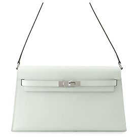 Bolsa Clutch Kelly Elan Verde Menta da Hermès Verde claro
