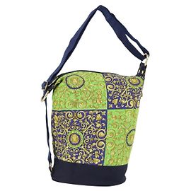 Bolsa de ombro vintage Versace em algodão Verde