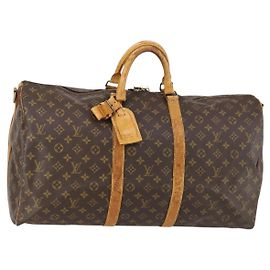 LOUIS VUITTON Monogram Keepall Bandouliere 55 Bolsa Boston M41414 LV Auth 146741 Monograma