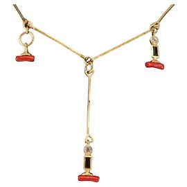 Colar BALENCIAGA Metal Dourado Auth bs28337 Dourado