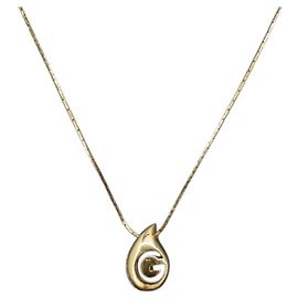 Collier GIVENCHY métal or Auth am9172 Doré