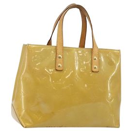 LOUIS VUITTON Sac à main Monogram Vernis Reade PM Beige M91334 LV Auth 142873 Beige