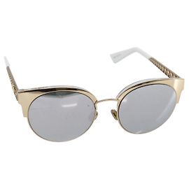 Occhiali da sole Christian Dior Plastica Oro J5GDC Auth BA5676 D'oro