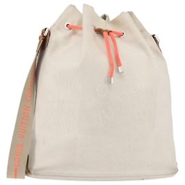 LOUIS VUITTON LV Cup Freiwilligentasche Damier Geant Weiß M80634 Auth BA5618 Weiß