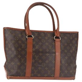 LOUIS VUITTON Monogram Sac Weekend PM Handtasche M42425 LV Auth BA6297 Monogramm