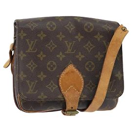 LOUIS VUITTON Bolsa de Hombro Monogram Cartouchiere MM M51253 LV Auth bs30263 Monograma