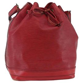 LOUIS VUITTON Bolsa de Hombro Epi Noe Roja M44007 LV Auth 148309 Roja
