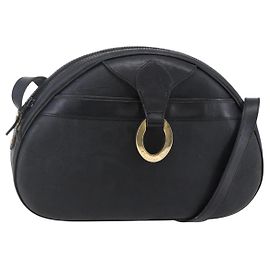 Borsa a Spalla in Tela Trotter Christian Dior Nera Auth ki6126 Nero D'oro