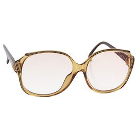 Occhiali da sole Christian Dior in plastica marrone Auth SW1669 Marrone
