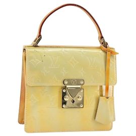 LOUIS VUITTON Sac à main Spring Street Monogram Vernis Gris M91029 LV Auth 149160 Gris