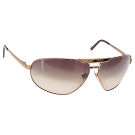 Gafas de sol Salvatore Ferragamo de metal bronce Auth am9390 Bronce