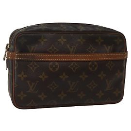 LOUIS VUITTON Clutch Compiegne 23 M51847 Auth LV 143325 Monogramm
