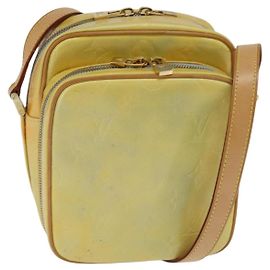 LOUIS VUITTON Bolsa de hombro Wooster Monogram Vernis Gris M91036 LV Auth 146779 Gris