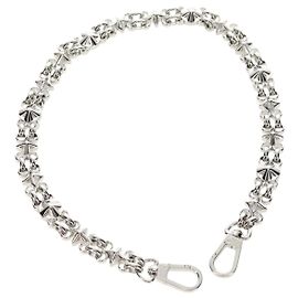 LOUIS VUITTON Chain Shoulder Strap metal 23.6"" Silver LV Auth 150634M Silvery