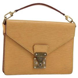 LOUIS VUITTON Bolso de Mano Epi Biface 2way Beige LV Auth bs30897 Beige